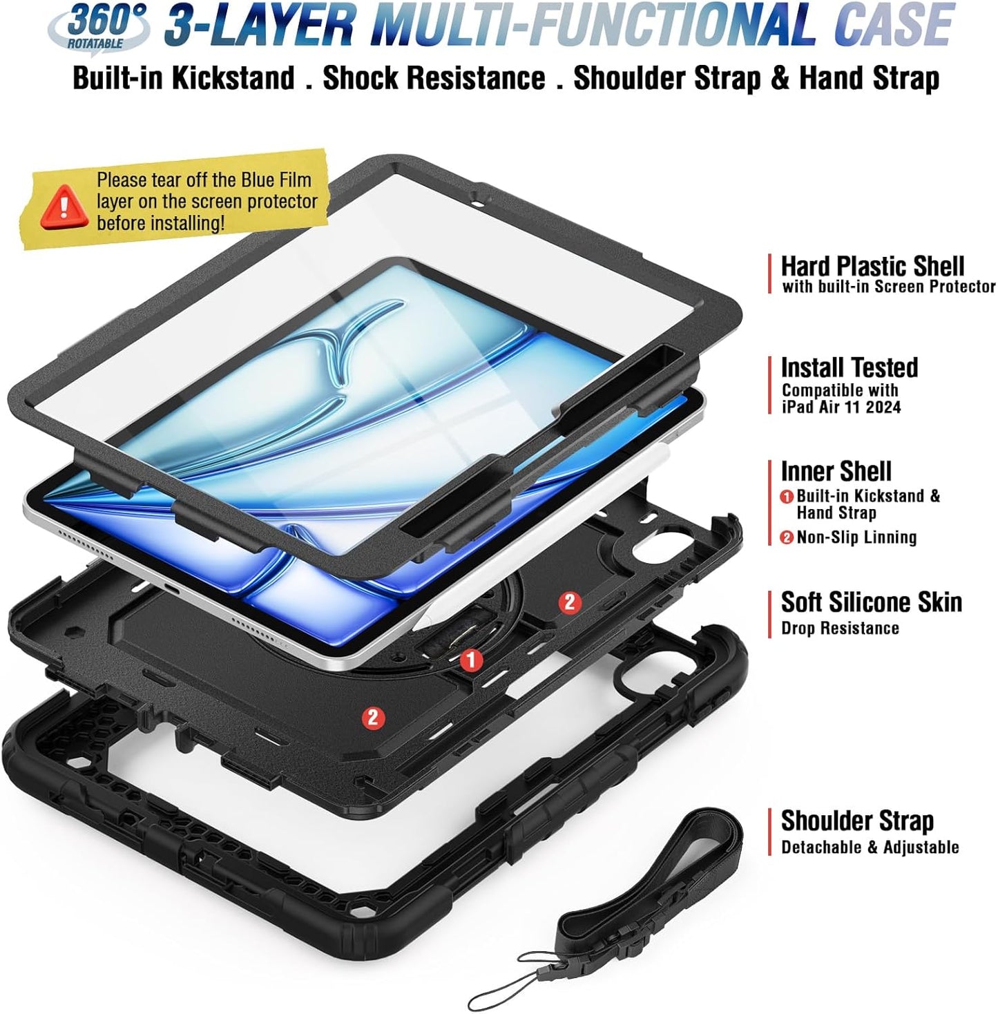 Estuche para iPad Air de 11 pulgadas M2