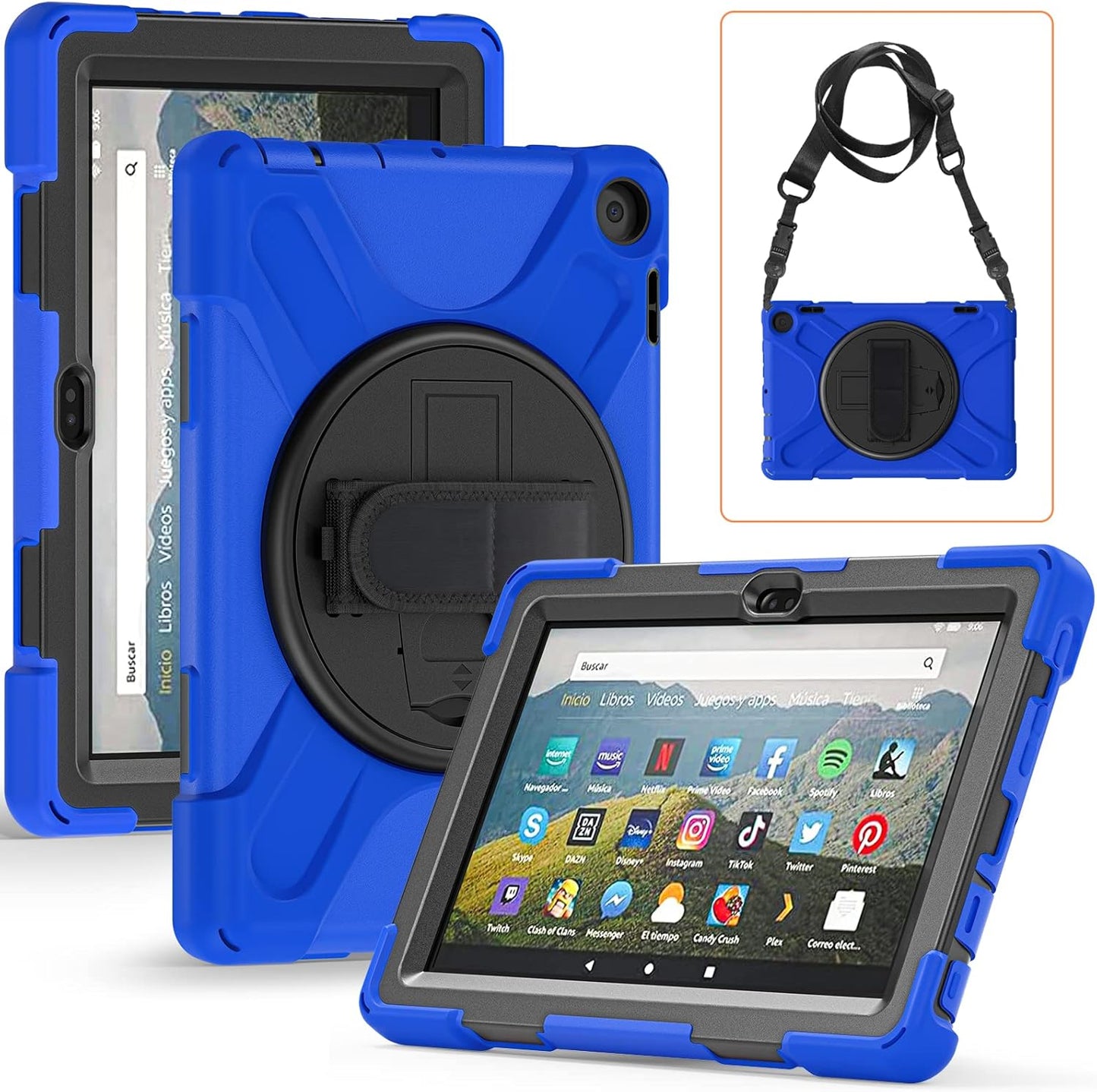 Estuche para tableta Amazon Fire 8 y 8 Plus versión 2022