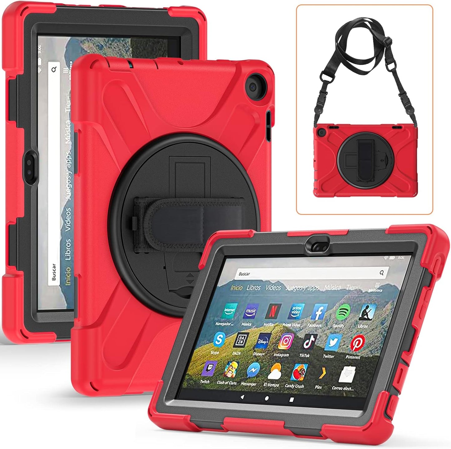 Estuche para tableta Amazon Fire 8 y 8 Plus versión 2022