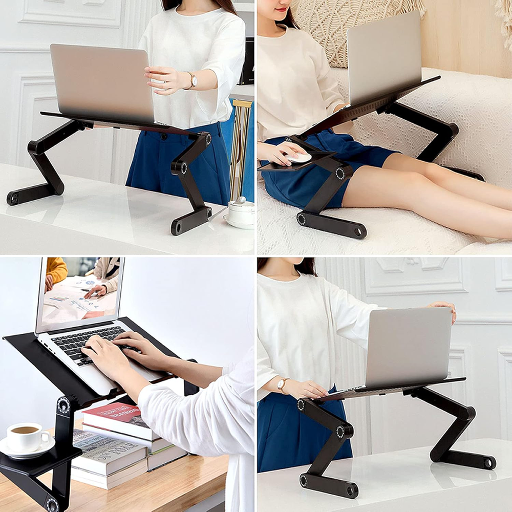 Soporte Para Laptop Mouse Mesa Multifuncion Plegable