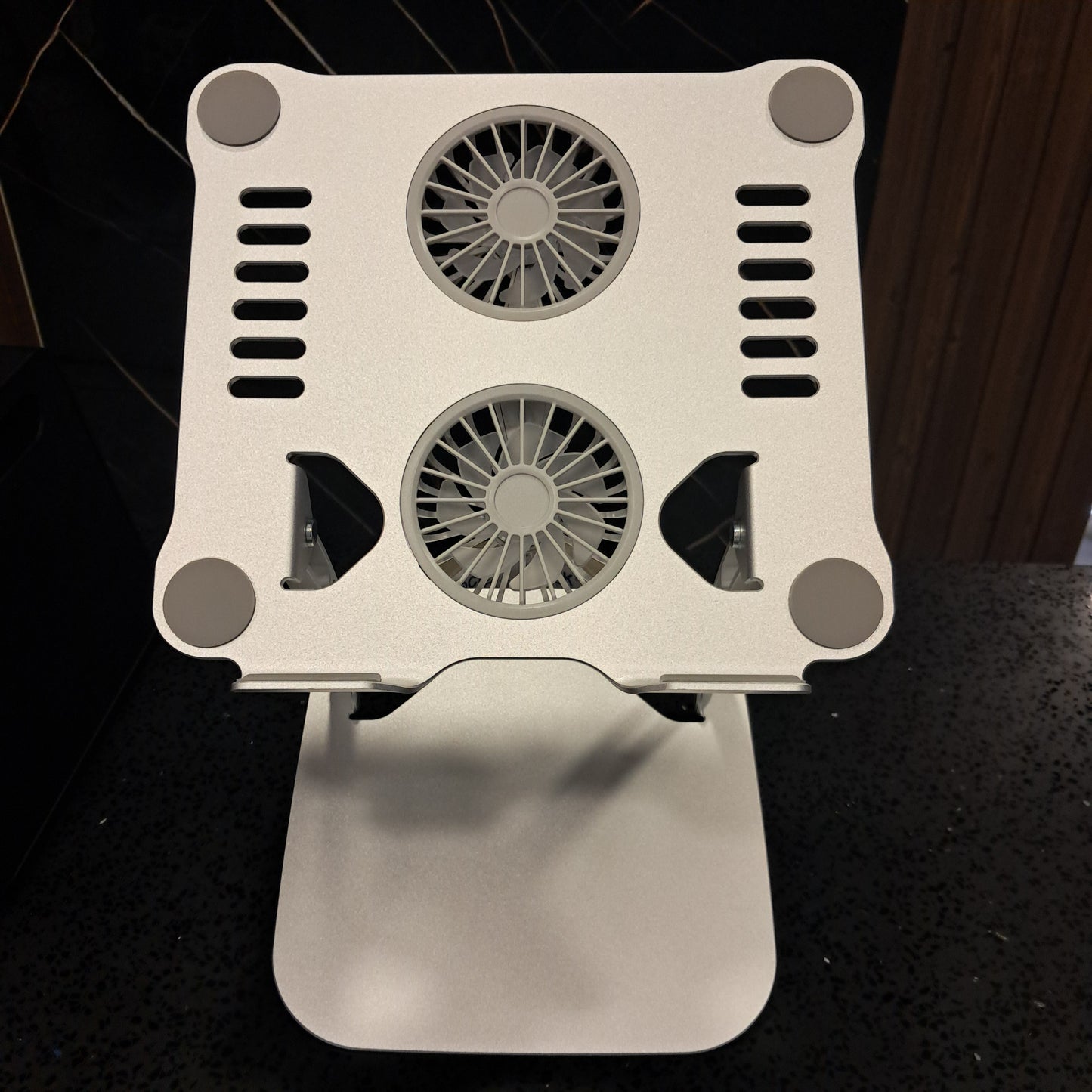 Soporte para portatil con ventilador ajustable para computadora , elevador ergonómico plegable