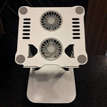 Soporte para portatil con ventilador ajustable para computadora , elevador ergonómico plegable