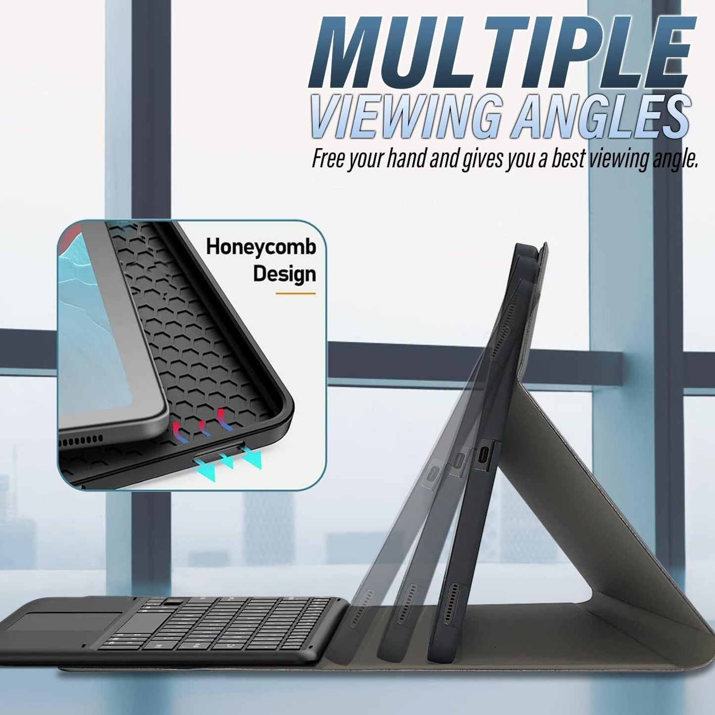 Estuche con teclado táctil para Xiaomi Redmi Pad Pro 12.1 pulgadas
