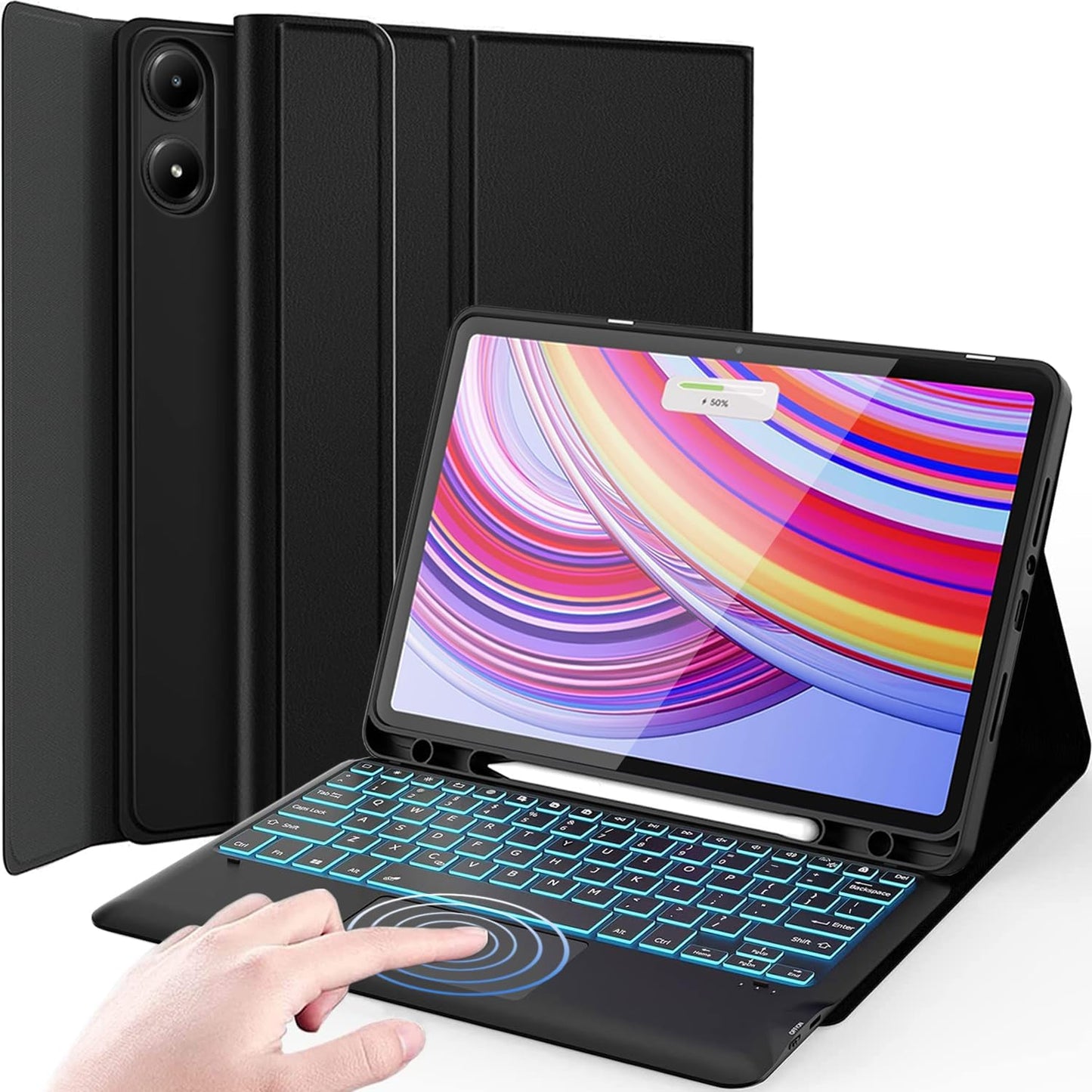 Estuche con teclado táctil para Xiaomi Redmi Pad Pro 12.1 pulgadas