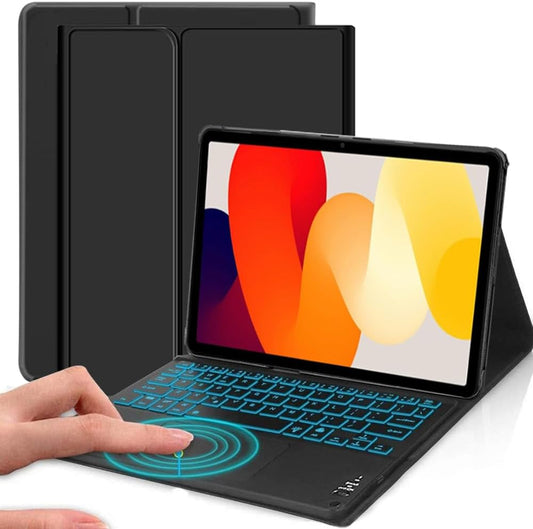 Estuche con teclado para tablet xiaomi pad se 11 pulgadas teclado iluminado