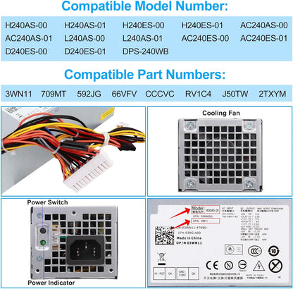 Fuente de poder Dell OptiPlex 390 790 960 990 3010 9010
