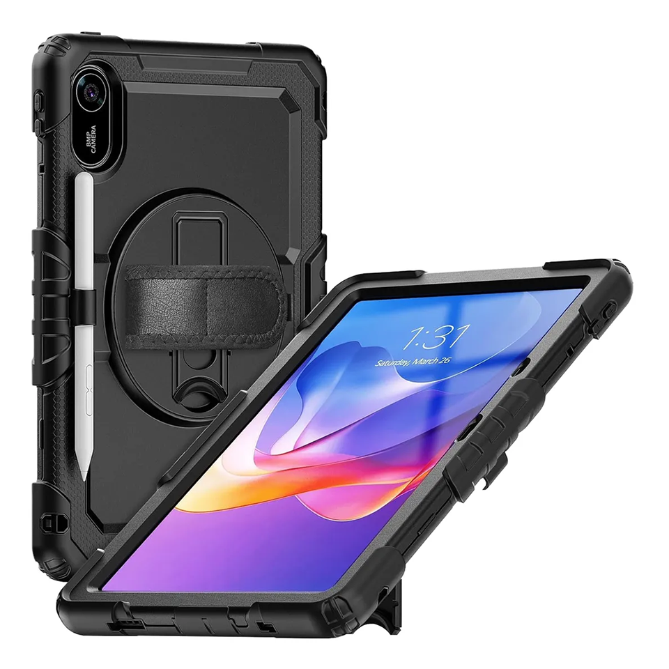 Esuche Redmi Pad 2 11 pulgadas prueba de golpes con soporte giratorio, correa de mano/hombro