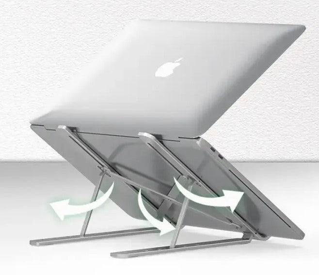 Soporte ergonómico de aluminio para portatil