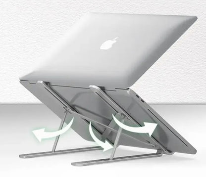 Soporte ergonómico de aluminio para portatil