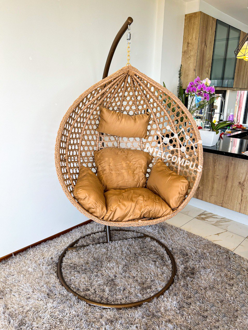 SILLA COLGANTE HUEVITO RATAN