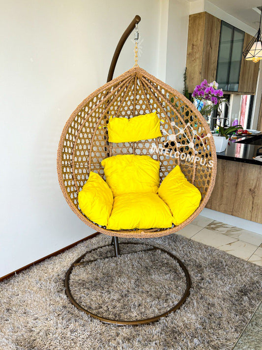 SILLA COLGANTE HUEVITO RATAN