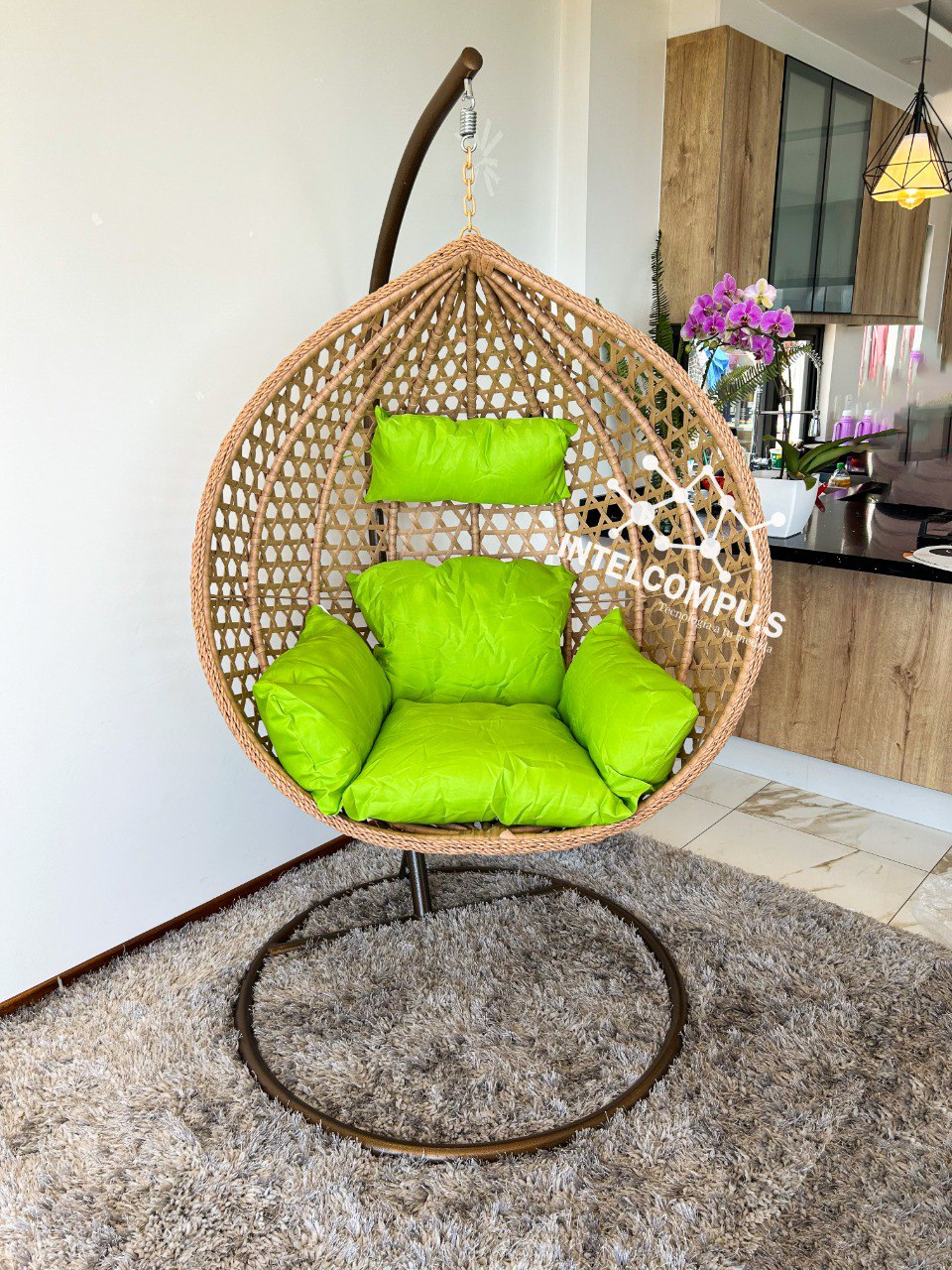 SILLA COLGANTE HUEVITO RATAN