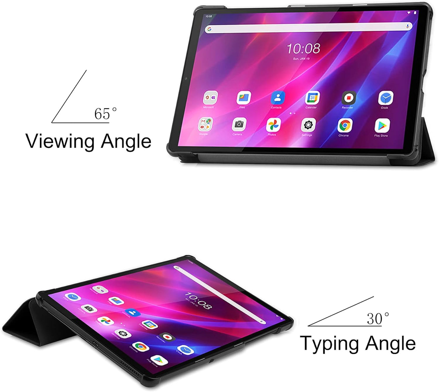 Smart cover para tablet Lenovo Tab K10/M10 Plus de 10,3"