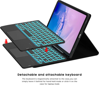 Estuche con teclado para tablet s9 fe10.9  / s9 de 11 pulgadas