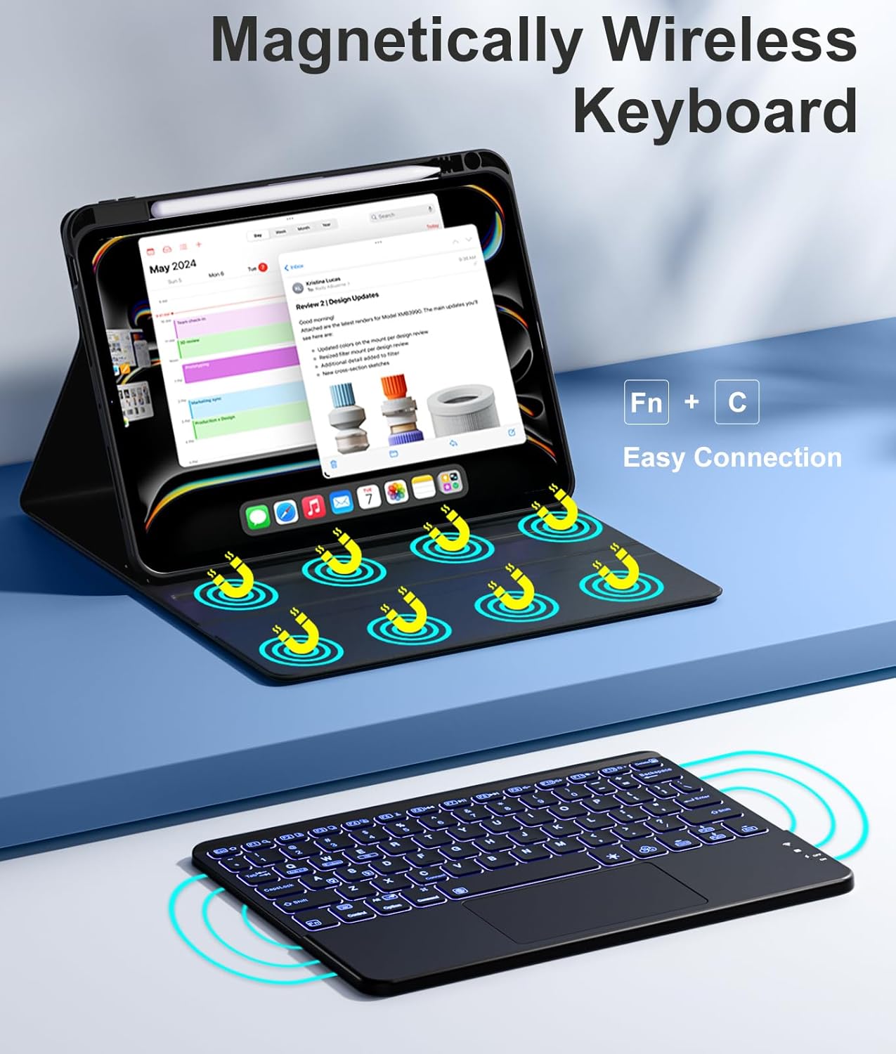 Estuche con teclado para iPad Pro de 11 pulgadas M4