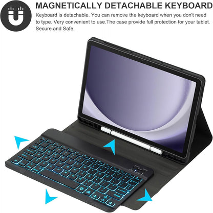 Estuche con teclado para Samsung Galaxy Tab A9 de 8.7