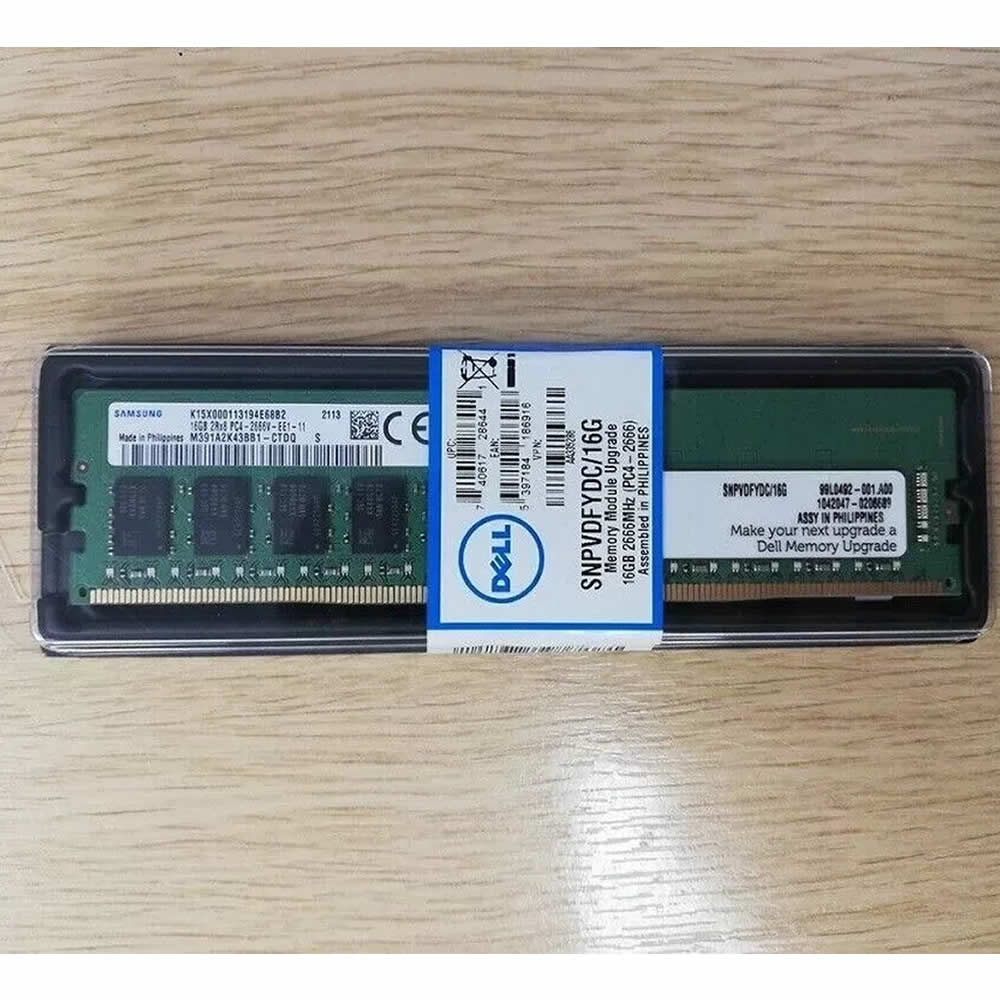 Memoria RAM DELL 16 GB  2Rx8 DDR4 UDIMM 2666 MT/s ECC